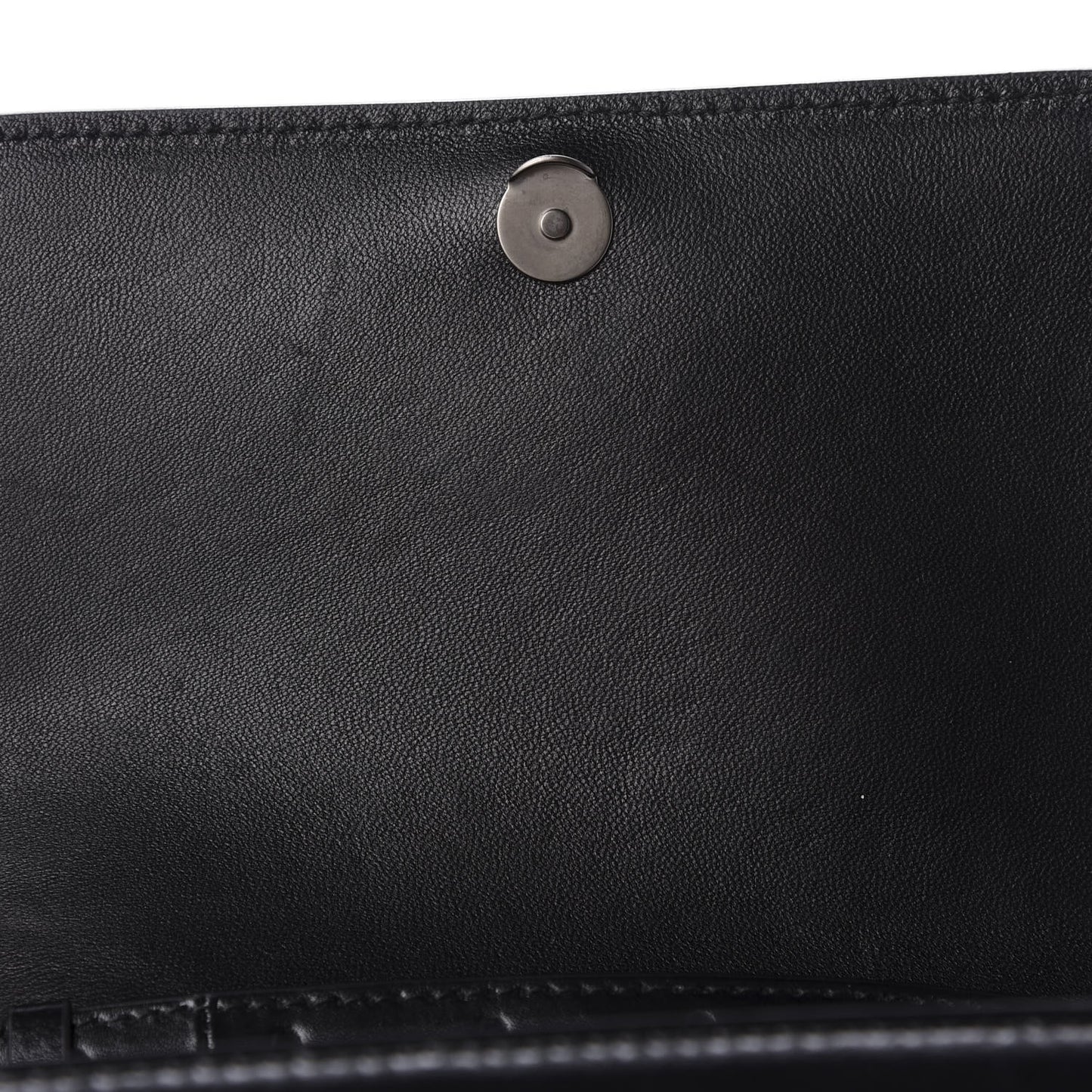 Shiny Box Calfskin Small B Bag Black