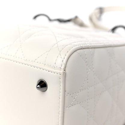 Christian Dior Lambskin Cannage Medium Lady Dior White 11 of 18