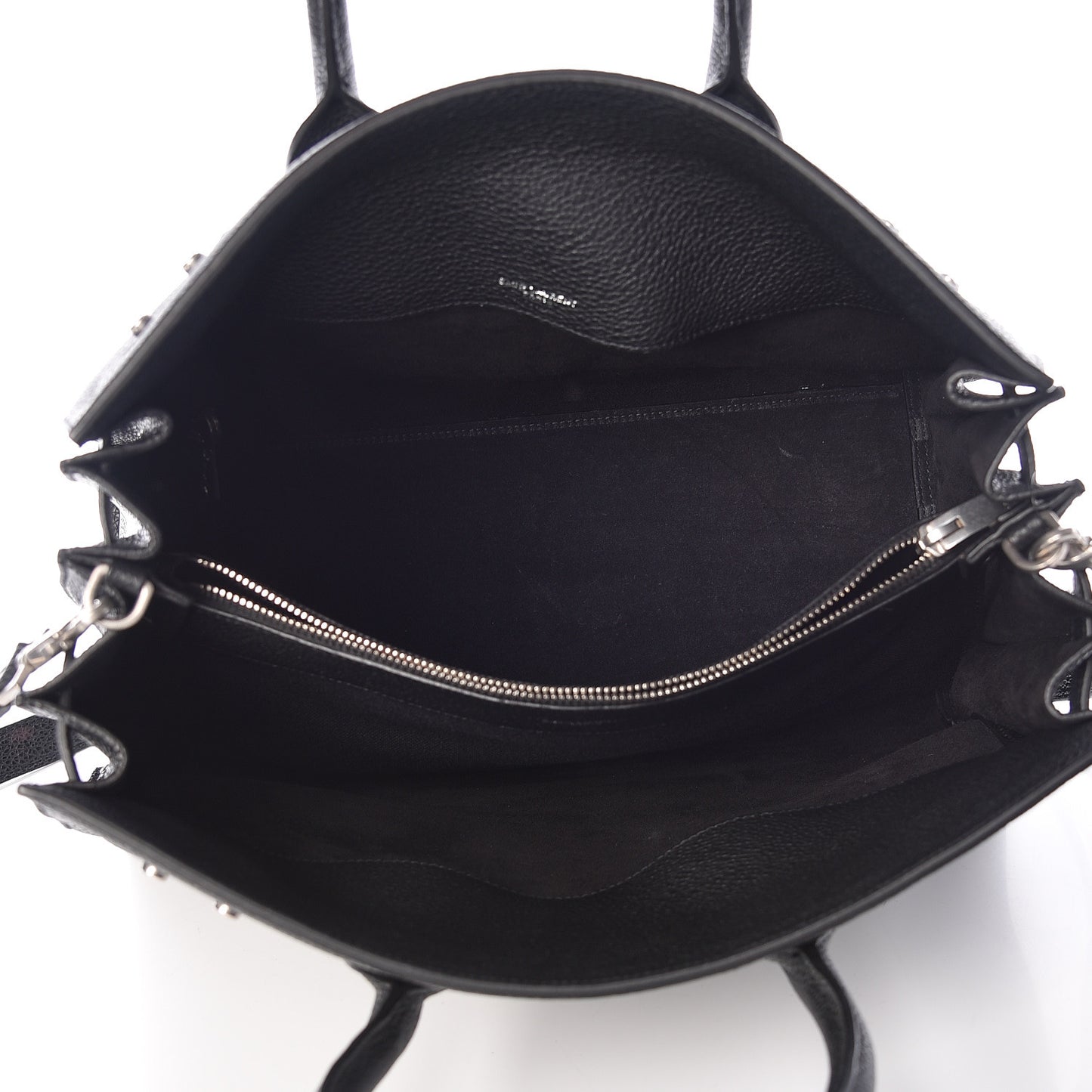Grained Calfskin Small Supple Sac De Jour Black