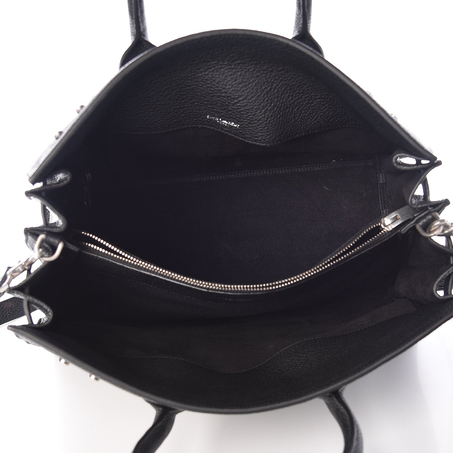 Saint Laurent Grained Calfskin Small Supple Sac De Jour Black 6 of 13