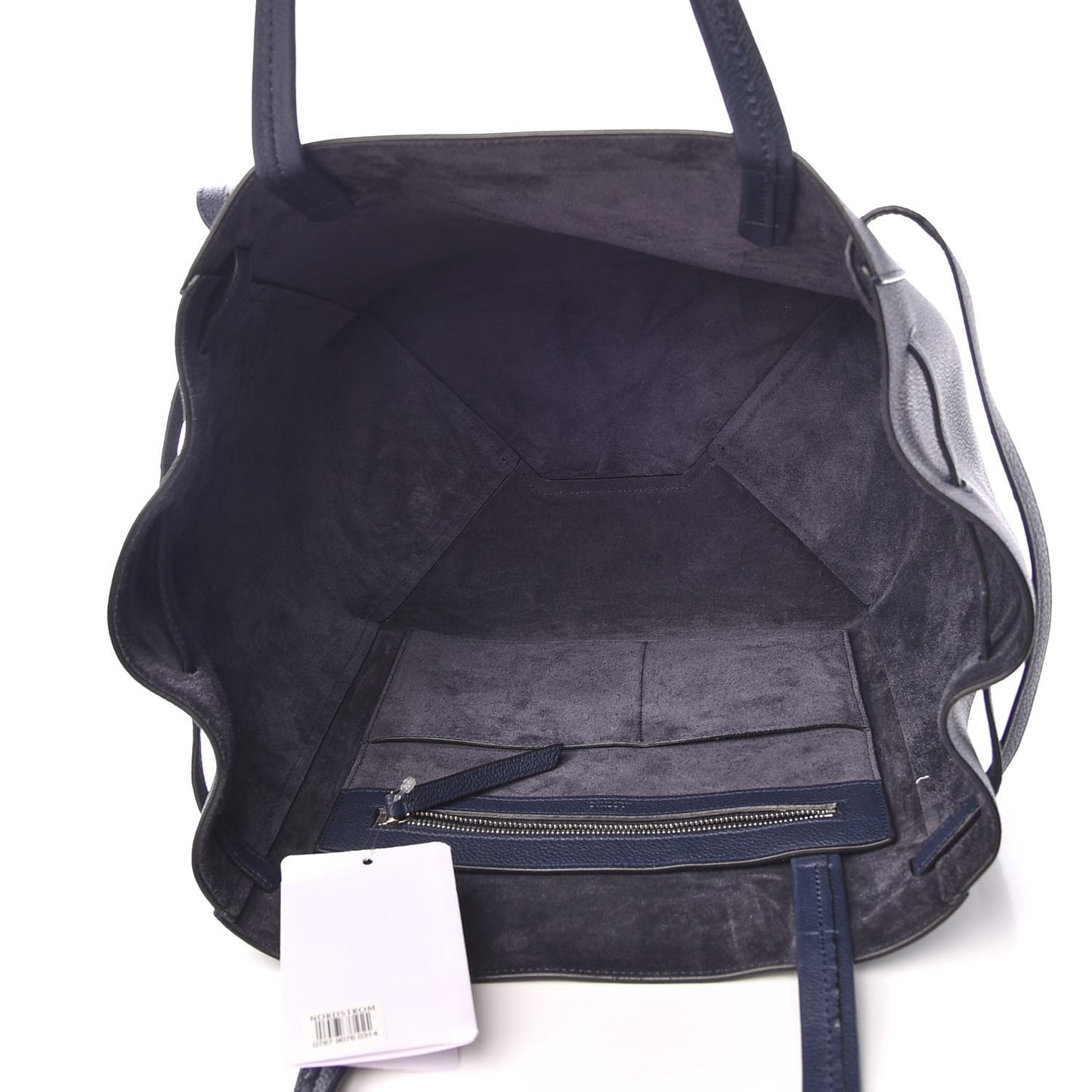 Soft Grained Calfskin Small Belt Cabas Phantom Navy