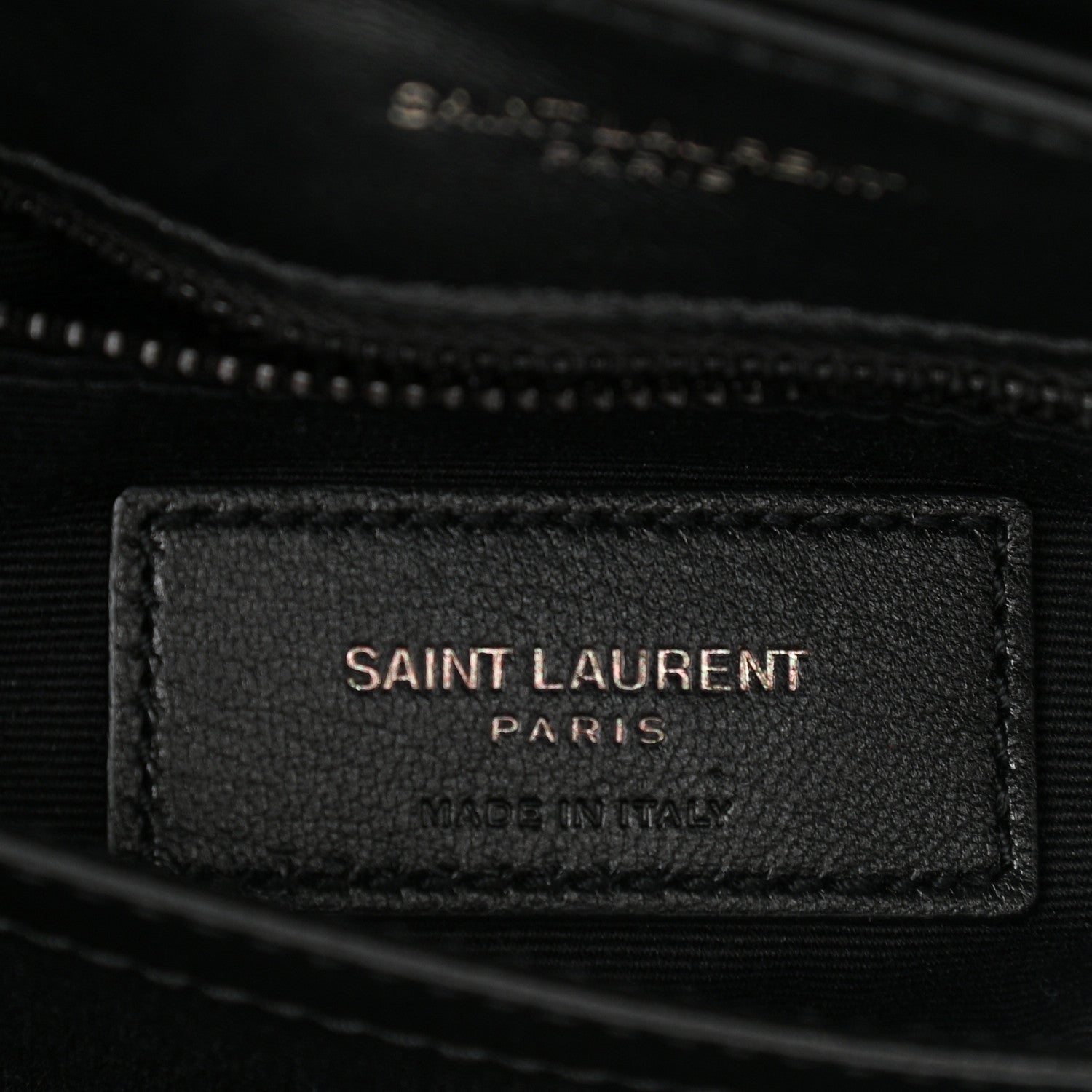Saint Laurent Calfskin Y Quilted Monogram Toy Loulou Crossbody Bag Black 7 of 11