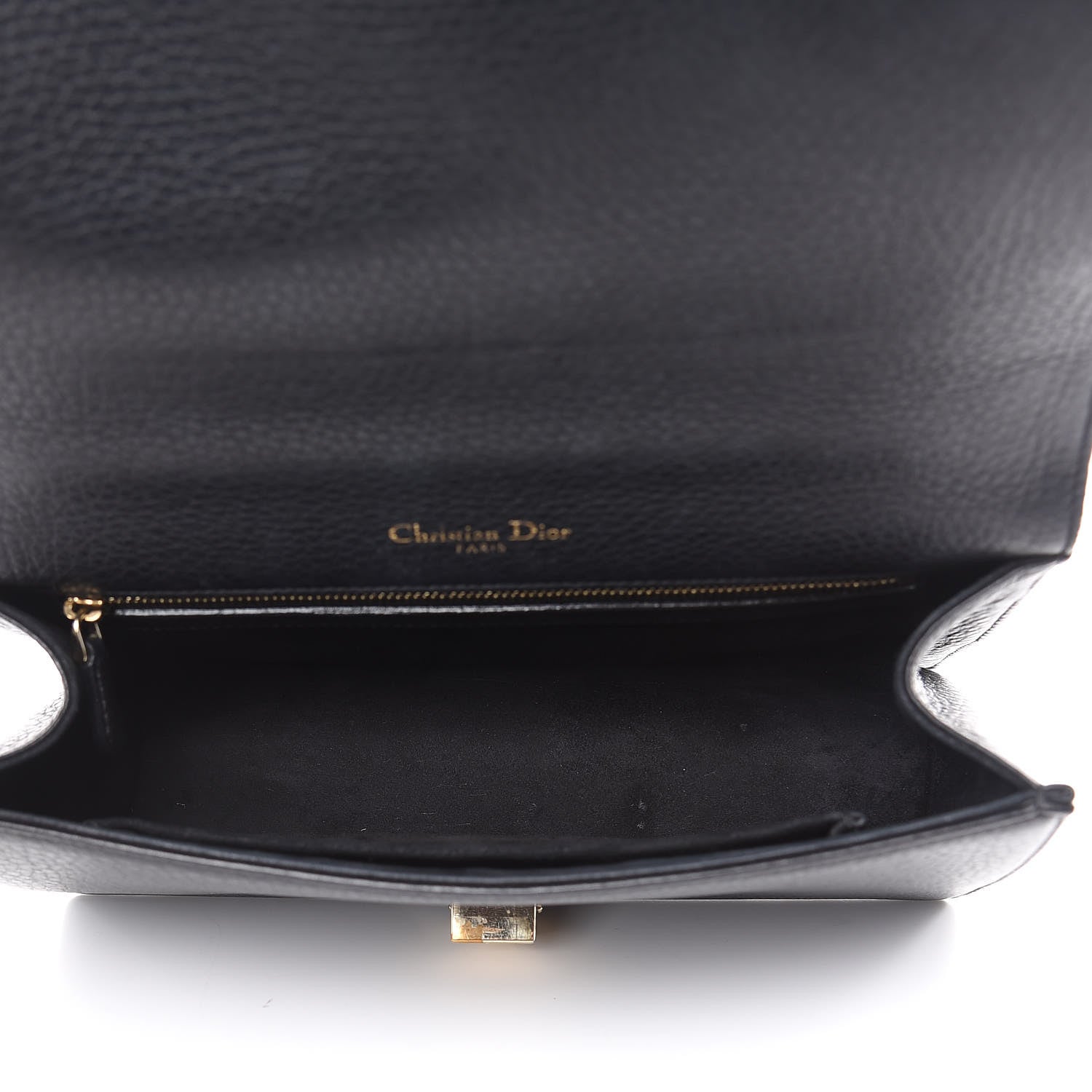 Christian Dior Grained Calfskin Medium Diorama Flap Bag Black 5 of 12