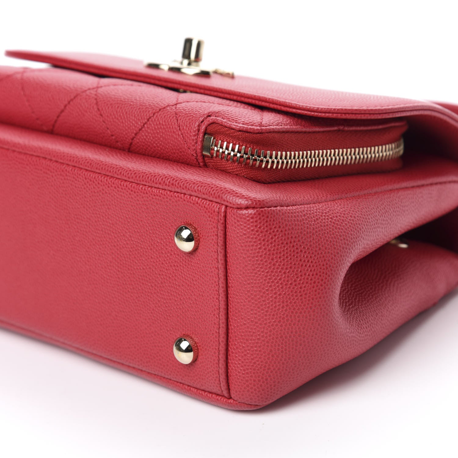 Chanel Caviar Quilted Small Business Affinity Flap Red 7 of 11