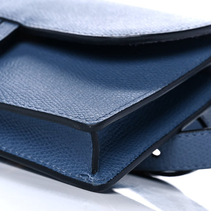 Christian Dior Grained Calfskin Saddle Belt Bag Denim Blue 10 of 12