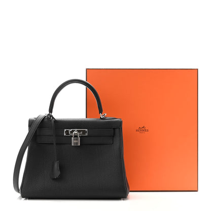 Hermes Togo Kelly Retourne 28 Black 12 of 12