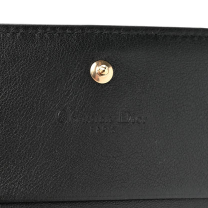 Christian Dior Patent Cannage Small Lady Dior Flap Card Holder Black 7 of 8