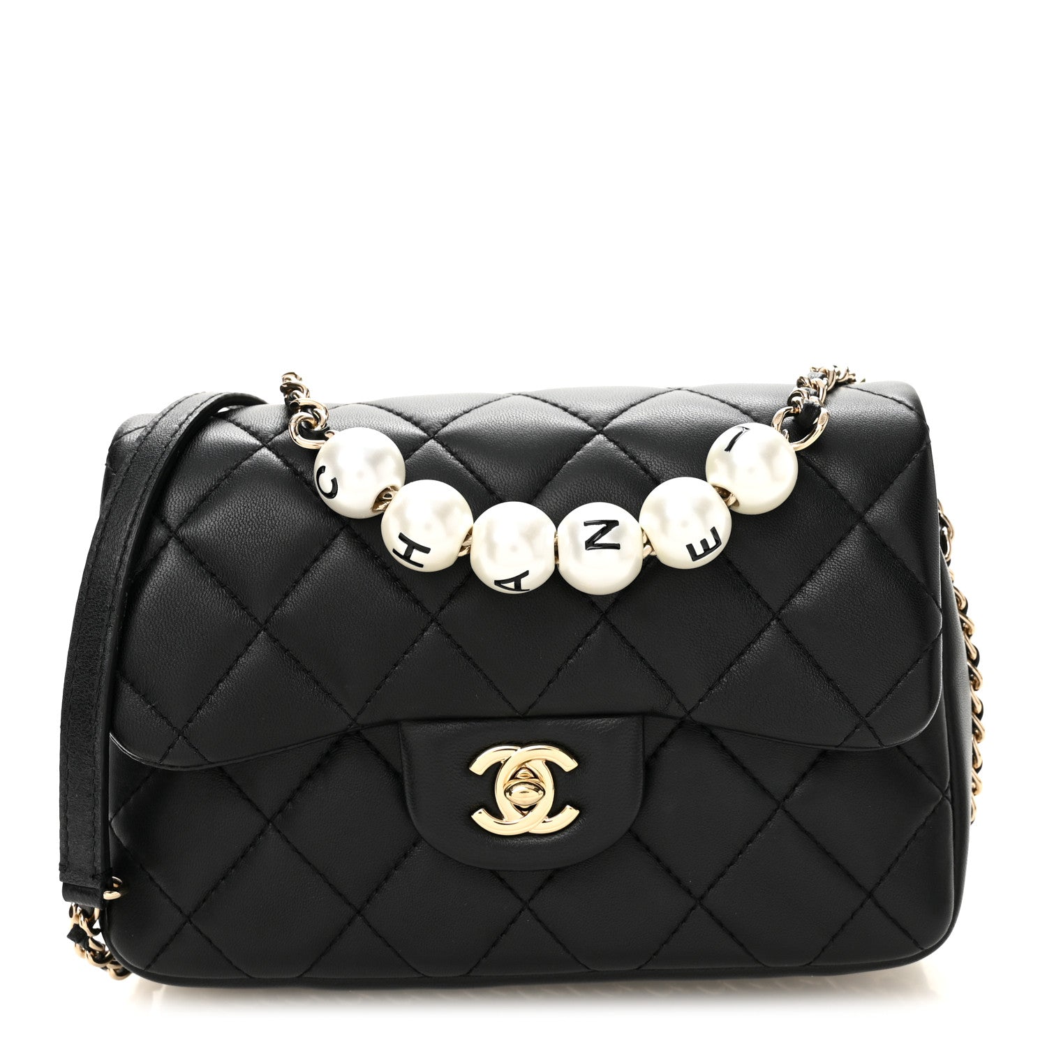 Chanel Lambskin Quilted Small My Precious Flap Black 1 of 10