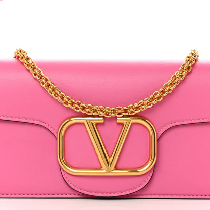 Valentino Garavani Calfskin Vlogo Loco Shoulder Bag Feminine Pink 8 of 12