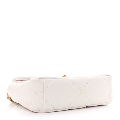Chanel Lambskin Quilted Medium Chanel 19 Flap White 4 of 12