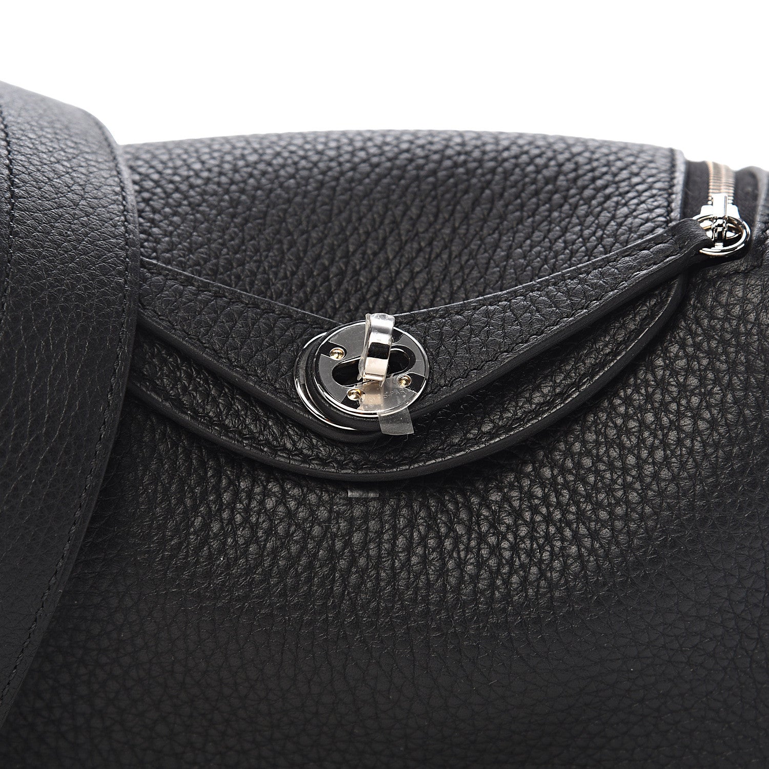 Hermes Taurillon Clemence Mini Lindy 20 Black 9 of 10
