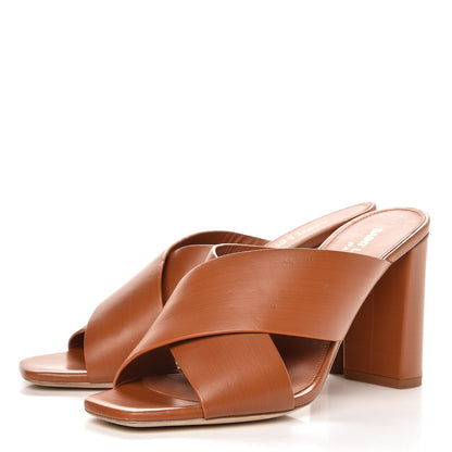 Saint Laurent Calfskin LouLou Mules 37 Dune 2 of 10