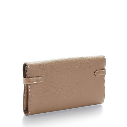 Hermes Epsom Kelly Longue Wallet Etoupe 4 of 10