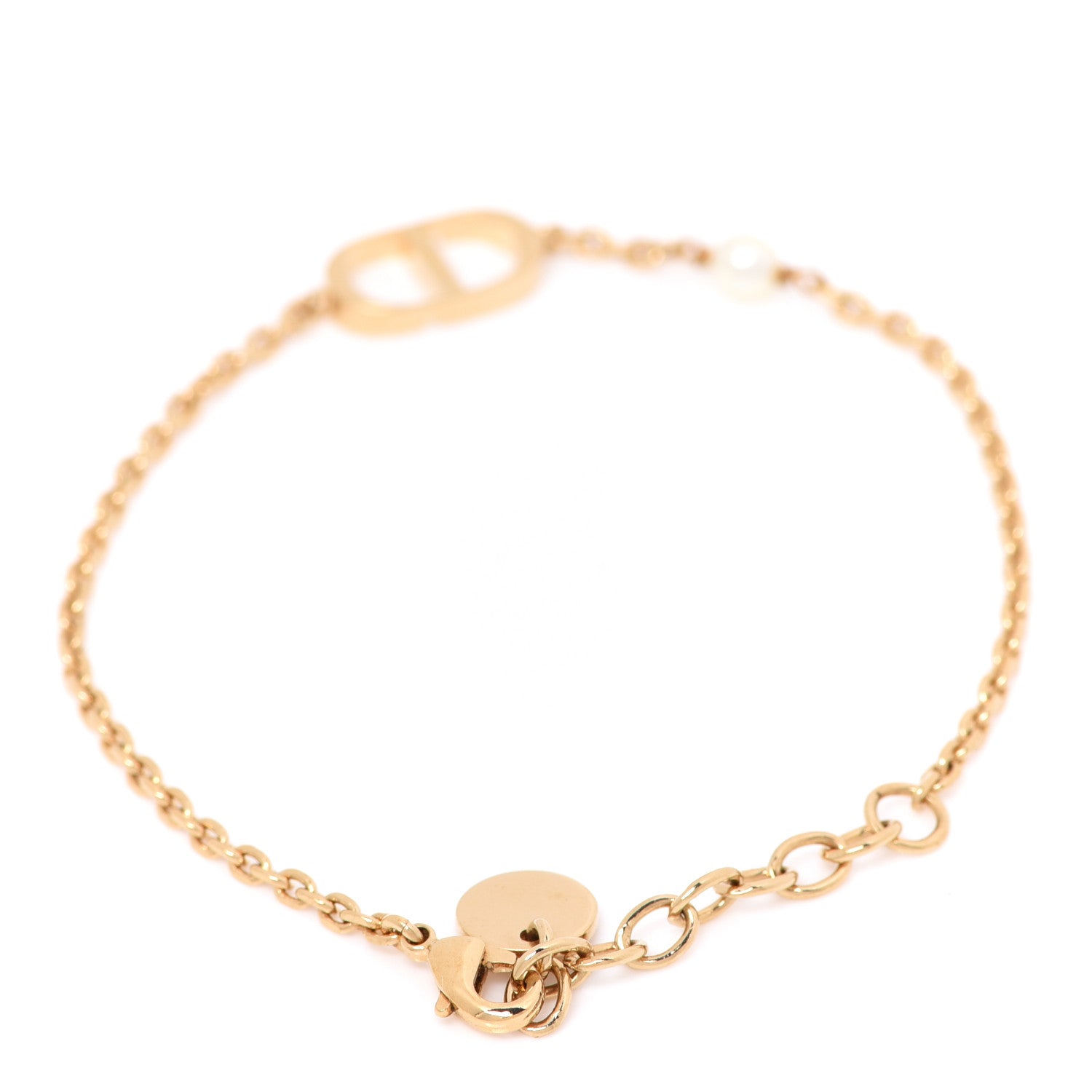 Christian Dior Pearl CD Bracelet Gold 3 of 5