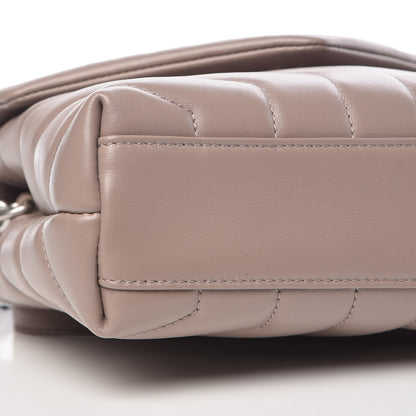 Saint Laurent Calfskin Y Quilted Monogram Toy Loulou Crossbody Bag Pink 9 of 10
