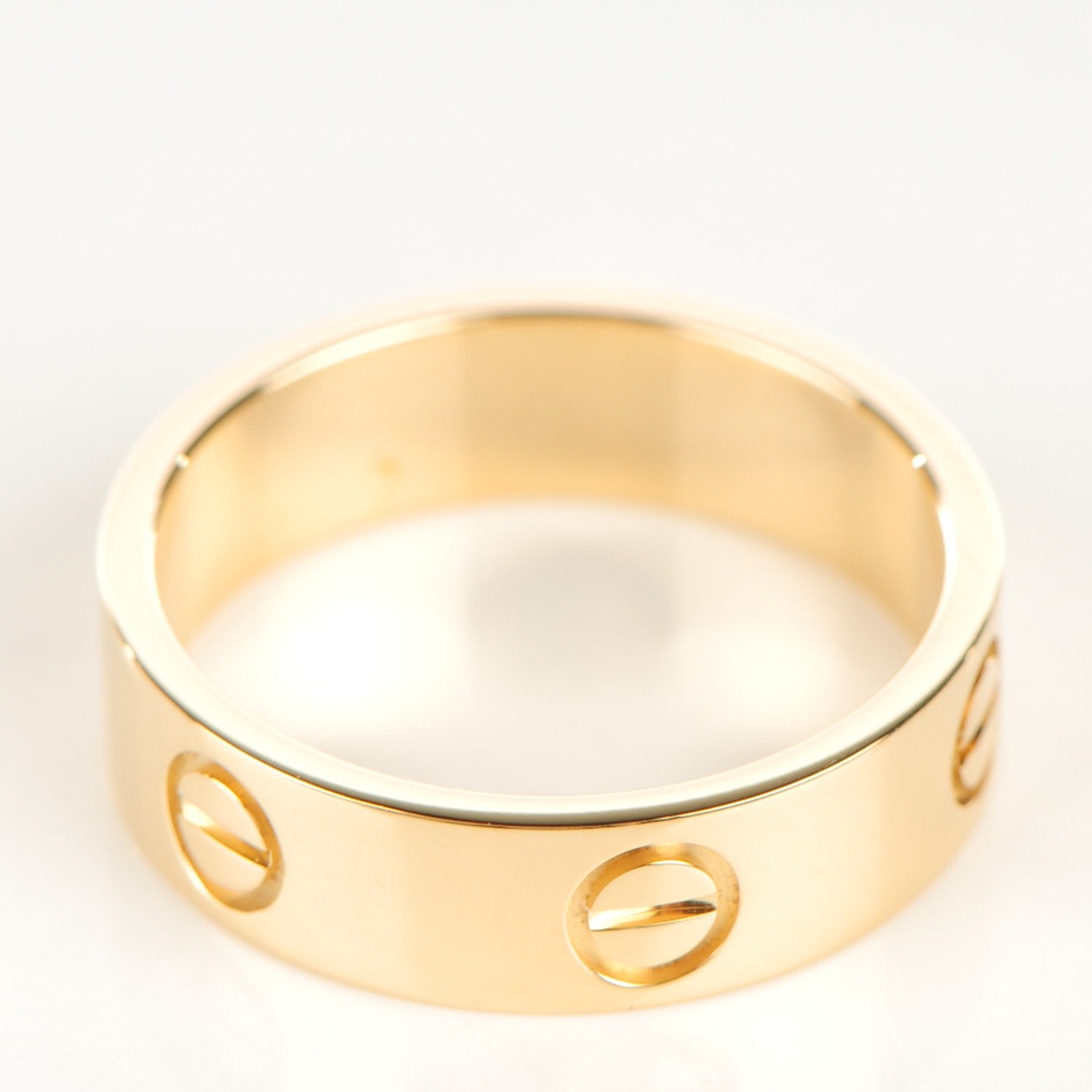 Cartier 18K Yellow Gold 5.5mm LOVE Ring 56 7.5 5 of 5