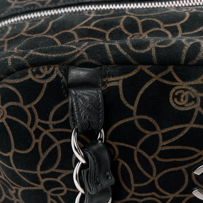 Chanel Velvet Camellia Embossed Shoulder Bag Black 14 of 18
