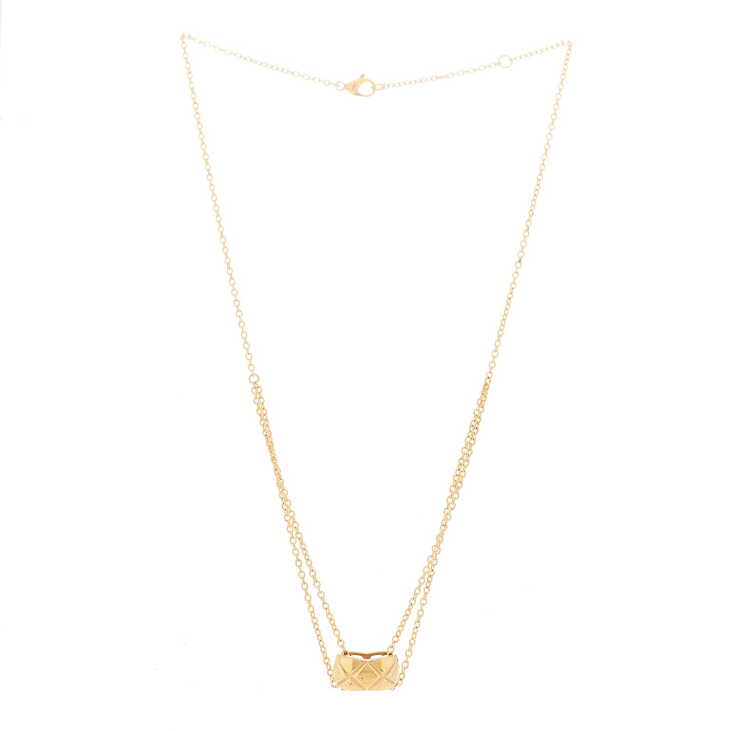 Chanel 18K Yellow Gold Coco Crush Pendant Necklace 3 of 5