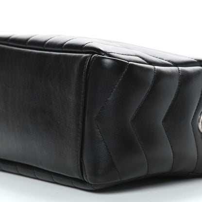 Saint Laurent Calfskin Y Quilted Monogram Small Loulou Bowling Bag Black 9 of 9