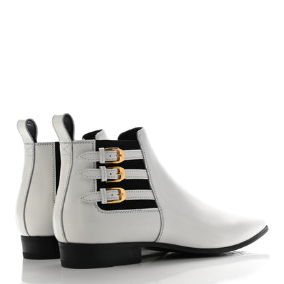 Gucci Cordovan Lux Ankle Boots 37.5 White 4 of 8