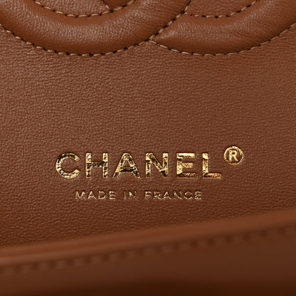 Chanel Lambskin Quilted Medium Double Flap Brown 6 of 11