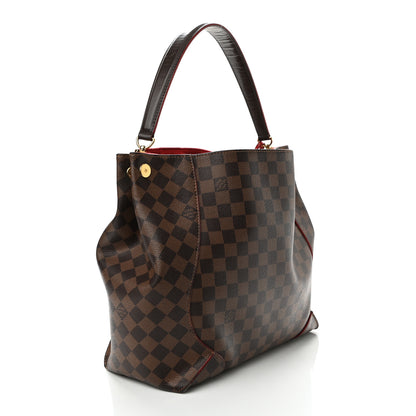Louis Vuitton Damier Ebene Caissa Hobo Cherry 3 of 20