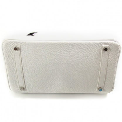 Hermes Taurillon Clemence Birkin 35 White 4 of 12