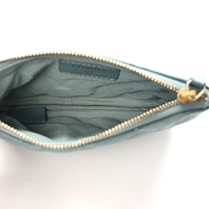 Chanel Iridescent Caviar Quilted Small Cosmetic Case Light Blue 5 of 8