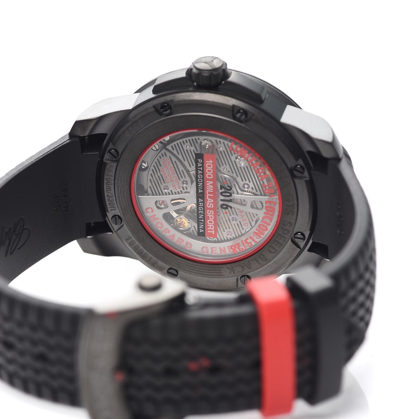 PVD Stainless Steel Rubber 43mm Mille Miglia GTS Speed Limited Edition Automatic Watch Black