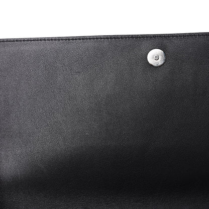Saint Laurent Metallic Textured Large Belle De Jour Clutch Dark Silver 8 of 8