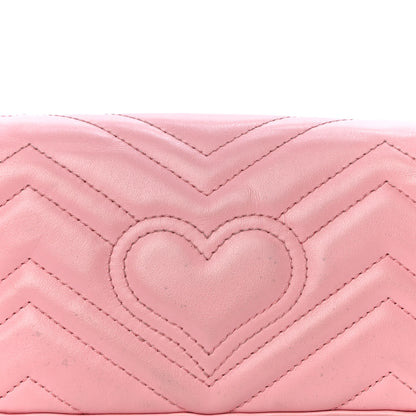 Gucci Calfskin Matelasse Super Mini GG Marmont Shoulder Bag Wild Rose 15 of 17