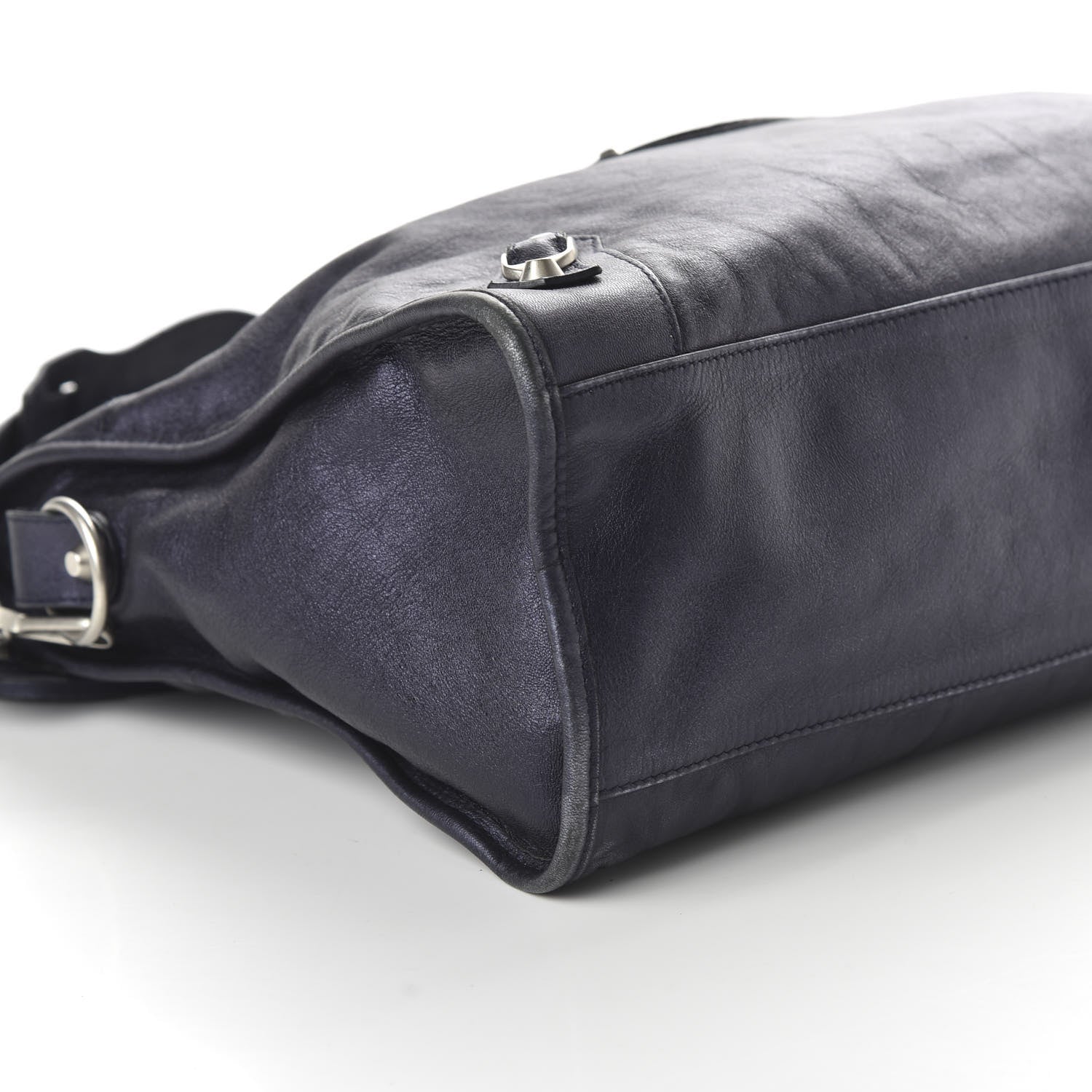 Balenciaga Laminated Agneau Classic Silver Hardware City Maree 6 of 10