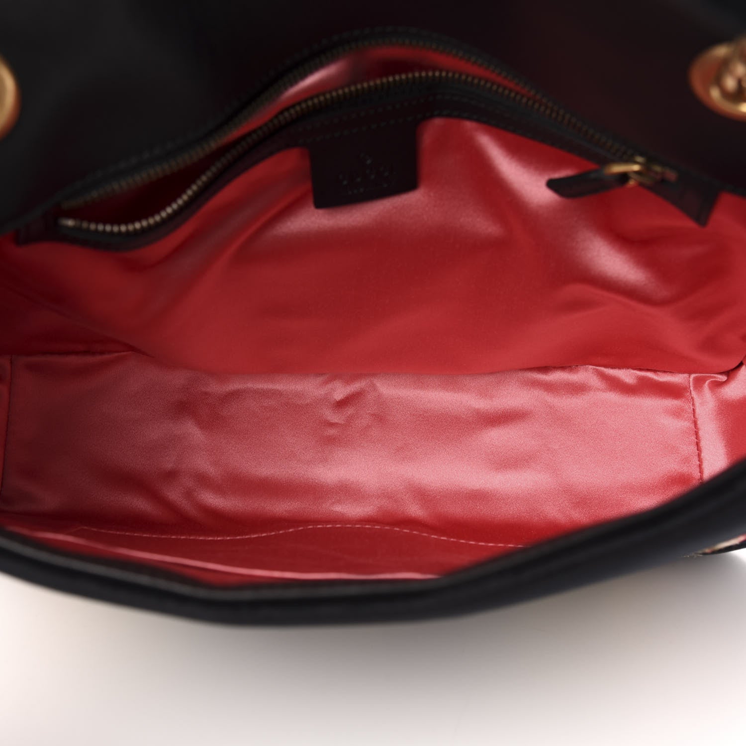 Gucci Velvet Matelasse Loved Embroidered Medium GG Marmont Shoulder Bag Black 5 of 11