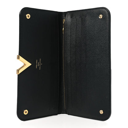 Louis Vuitton Monogram Calfskin Kimono Wallet Black 5 of 7