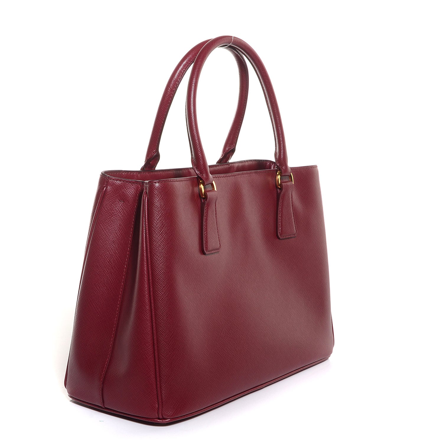 Prada Saffiano Lux Medium Tote Cherry 3 of 14