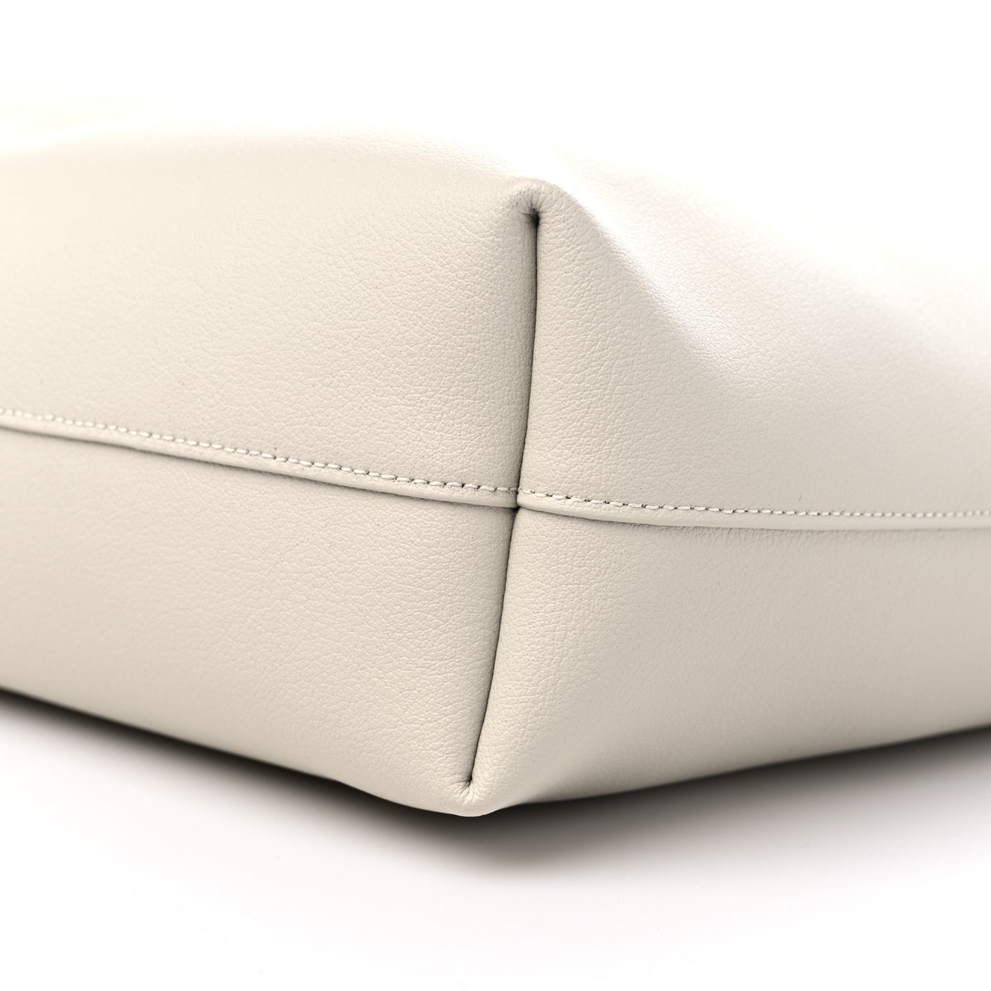 Calfskin North South Shopping Tote Porcellana