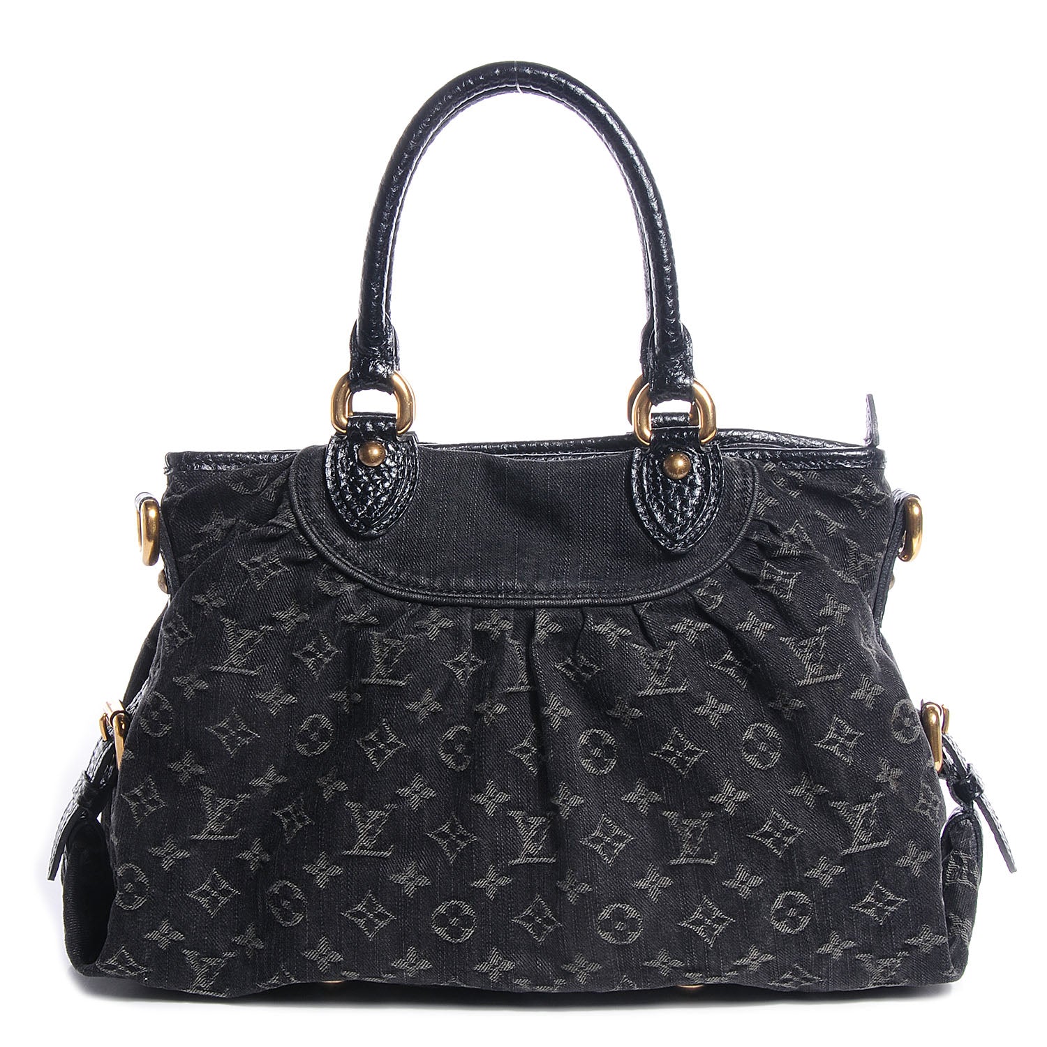 Louis Vuitton Denim Neo Cabby MM Black 1 of 7