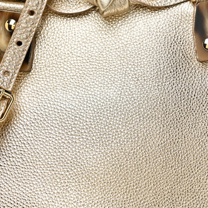 Burberry Prorsum Grainy Calfskin Medium Bloomsbury Gold 9 of 12