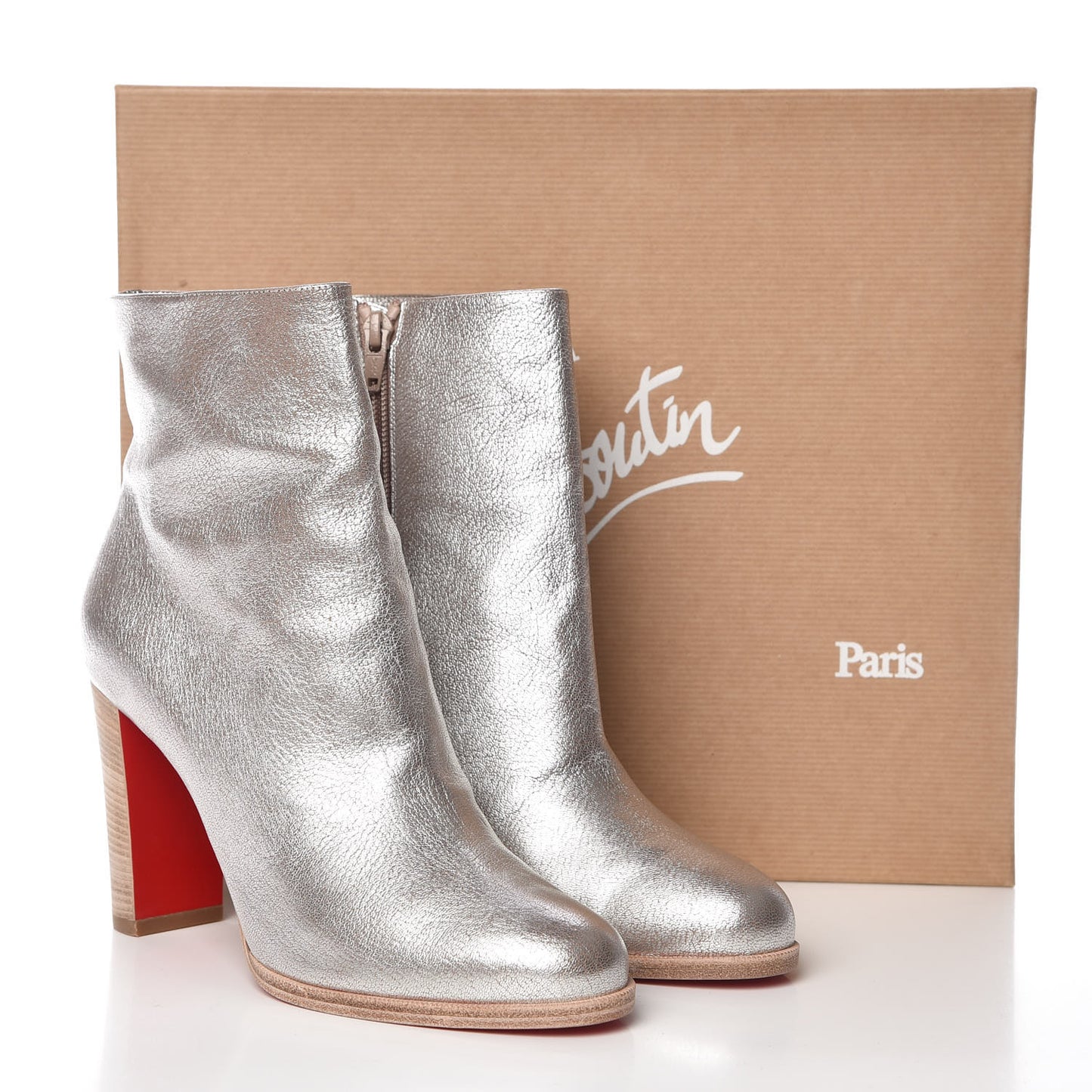 Kid Lame Washed Adox 85 Ankle Boots 39 Roche Grezzo Saponat