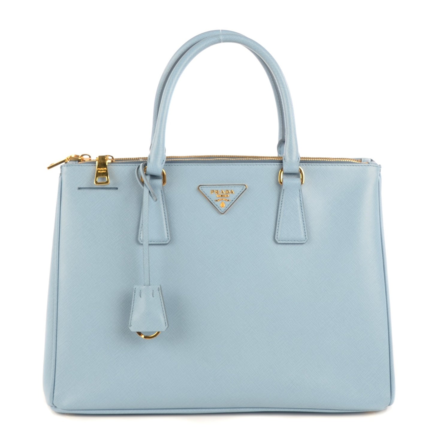 Saffiano Medium Galleria Double Zip Tote Astrale