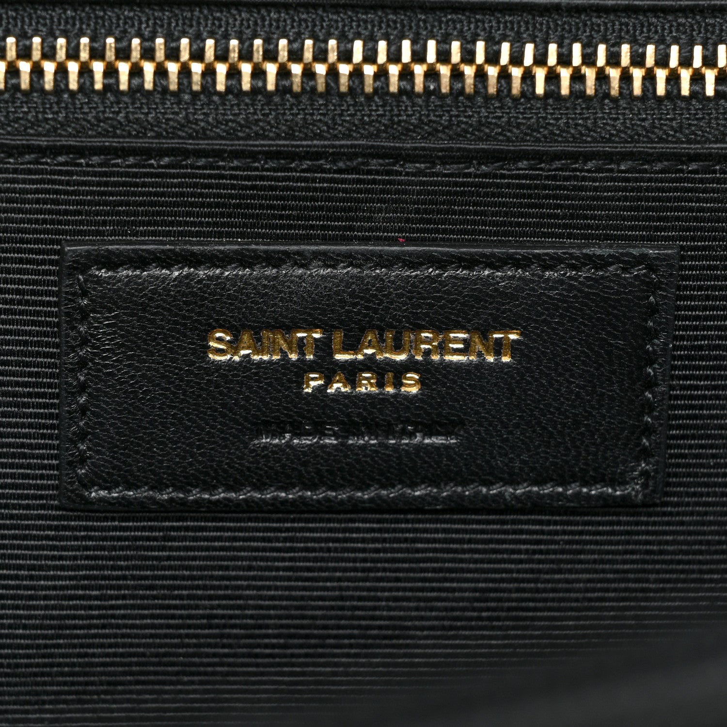 Saint Laurent Grain De Poudre Matelasse Chevron Large Monogram Satchel Black 6 of 16