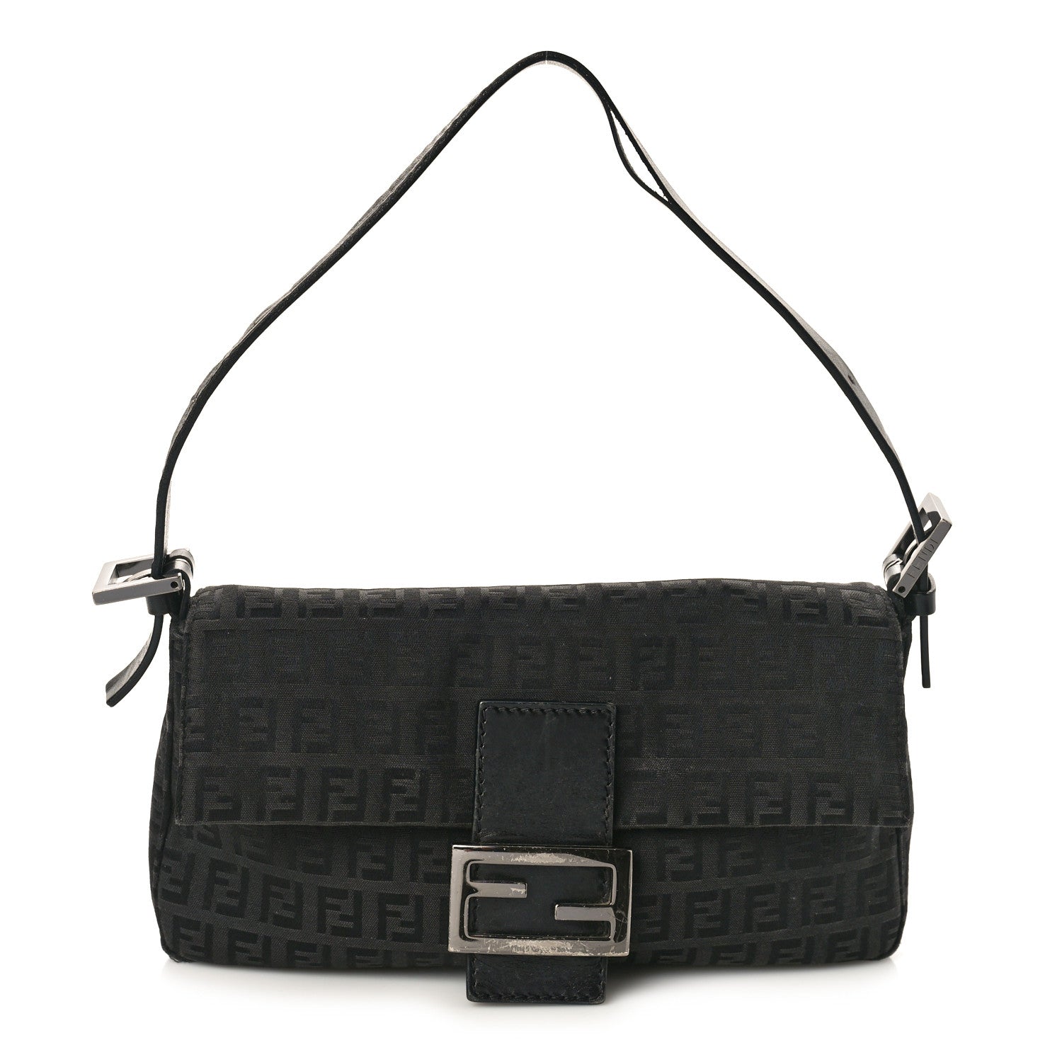Fendi Zucchino Baguette Black 1 of 10