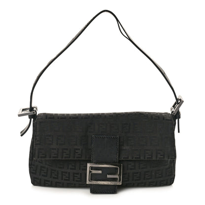 Fendi Zucchino Baguette Black 1 of 10