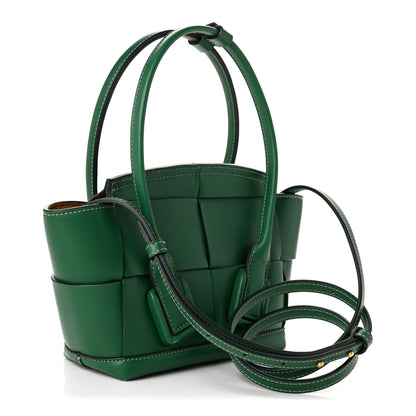 Bottega Veneta Calfskin Mini Maxi Intrecciato Arco Green 3 of 11