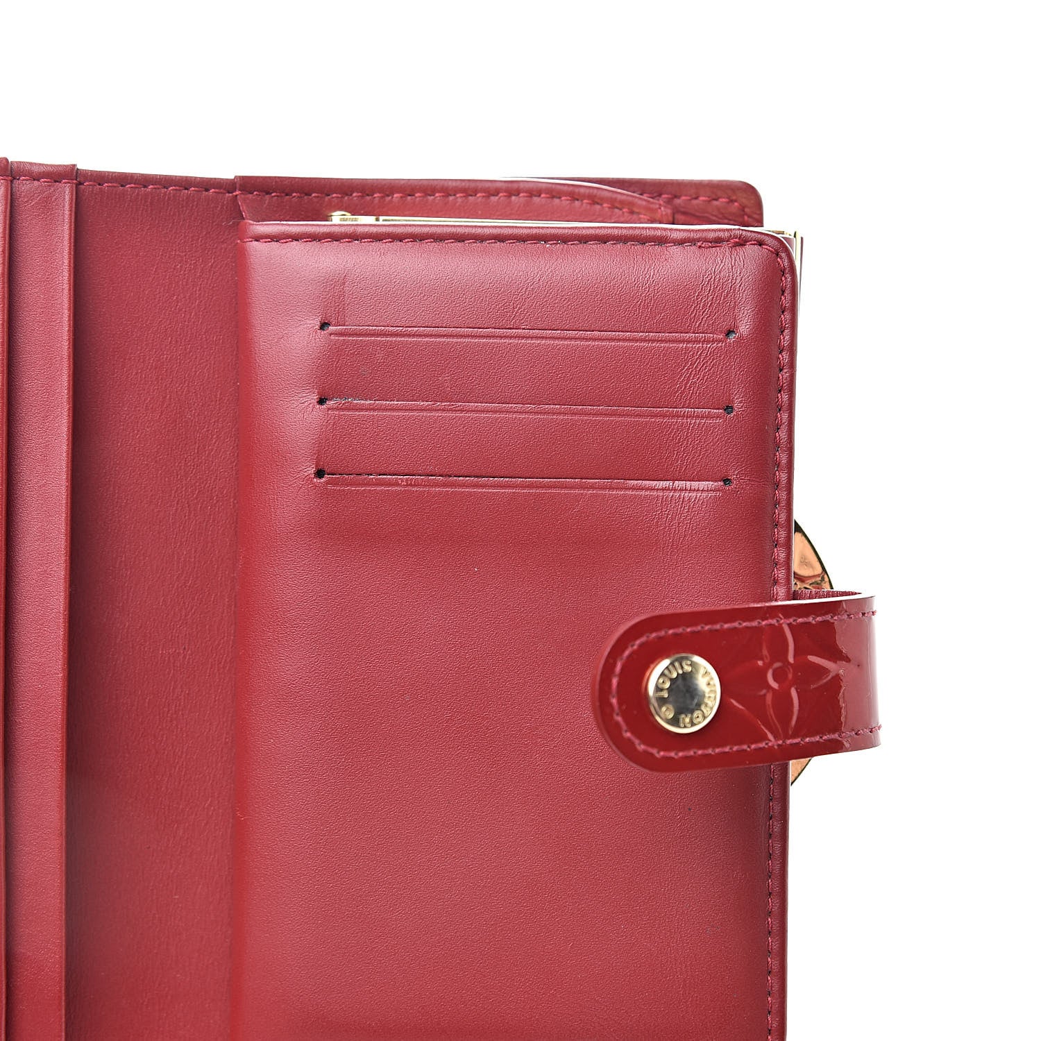 Louis Vuitton Vernis French Purse Wallet Pomme d'Amour 8 of 14