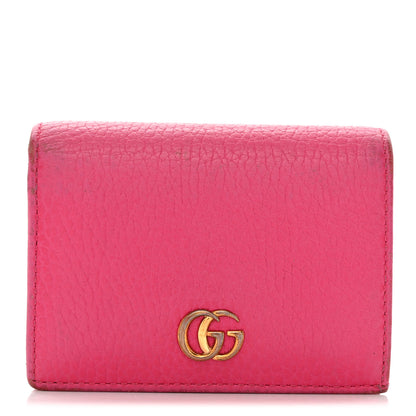 Gucci Dollar Calfskin GG Marmont Card Case Box Pink 1 of 13