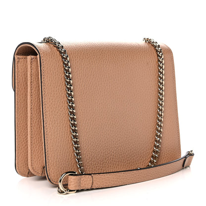 Gucci Dollar Calfskin Small Interlocking G Shoulder Bag Camelia 3 of 12