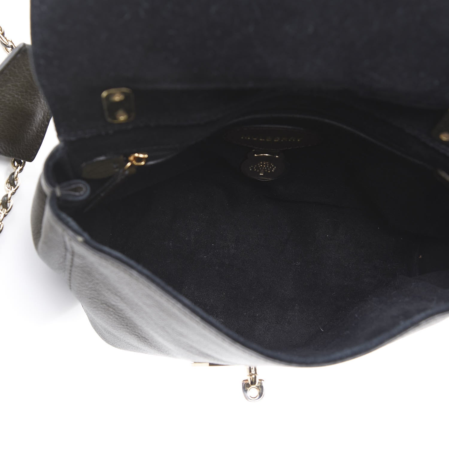 Mulberry Glossy Goatskin Small Lily Flap Green 4 of 9