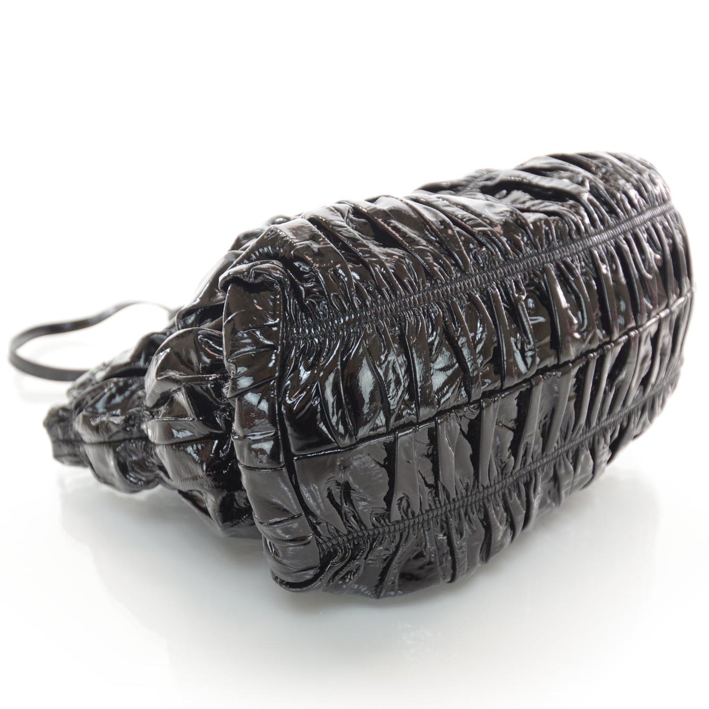 Vernice Gaufre Tote Black