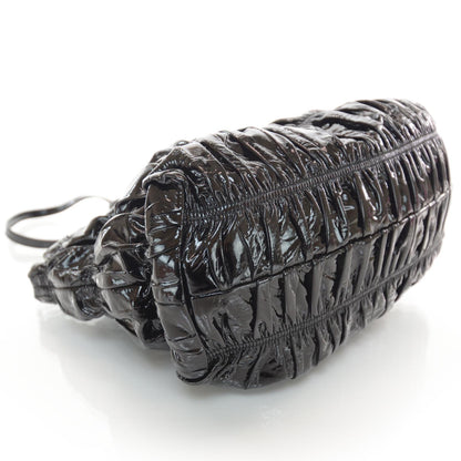 Prada Vernice Gaufre Tote Black 3 of 7